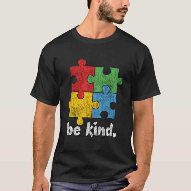 Camiseta Conciencia sobre el autismo, sea como conciencia a (Anverso)