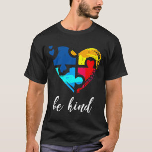 Camiseta Conciencia sobre el autismo sea un corazón