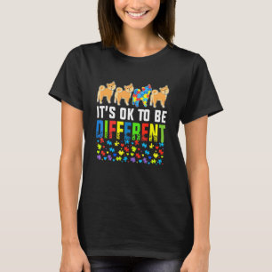 Camiseta Conciencia sobre el autismo Shiba Inu Perro