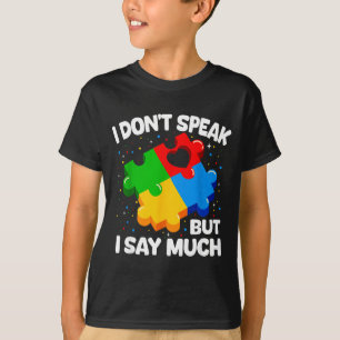 Camiseta Conciencia sobre el autismo síndrome de asperger r