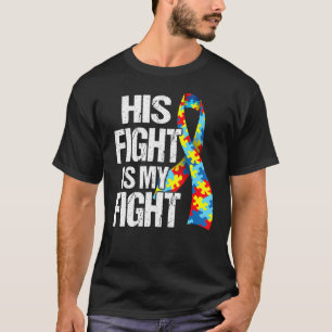 Camiseta Conciencia sobre el autismo Su lucha es mi costill