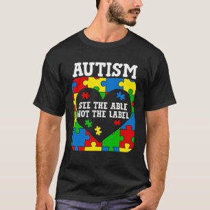 Camiseta Conciencia sobre el Autismo Ver lo Capaz No la Eti