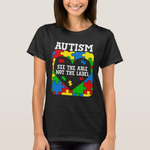 Camiseta Conciencia sobre el Autismo Ver lo Capaz No la Eti