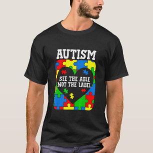 Camiseta Conciencia sobre el Autismo Ver lo Capaz No la Eti