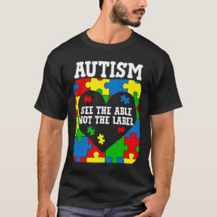 Camiseta Conciencia sobre el Autismo Ver lo Capaz No la Eti