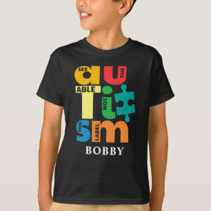 Camiseta Conciencia sobre el Autismo Ver lo Habilitado No l