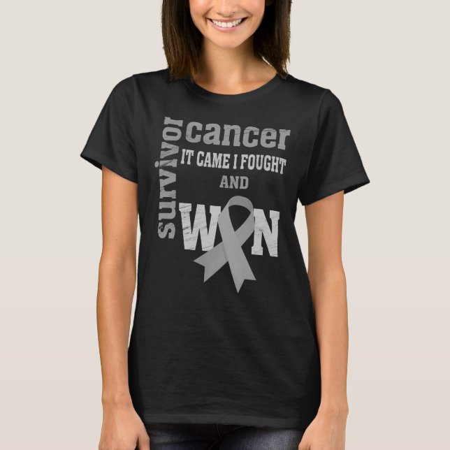Camiseta Conciencia sobre el cáncer de cerebro, se me ocurr (Anverso)