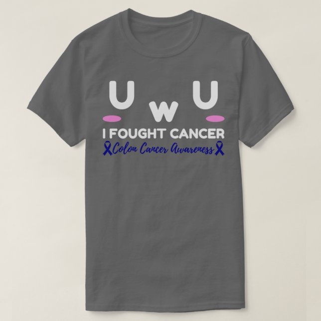 Camiseta Conciencia sobre el cáncer de colon que he luchado (Diseño del anverso)