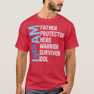 Camiseta Conciencia sobre el cáncer de colon Soy Padre Hero