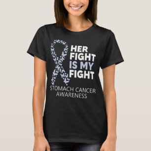Camiseta Conciencia sobre el cáncer de estómago Su lucha 