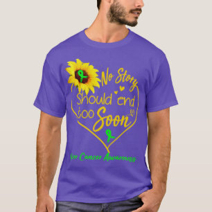 Camiseta Conciencia sobre el cáncer de hígado, no hay histo