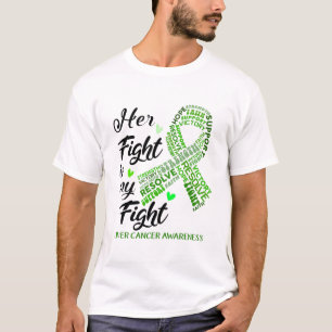 Camiseta Conciencia sobre el cáncer de hígado Su lucha es m