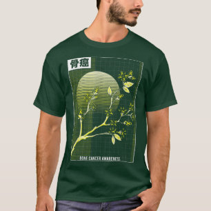 Camiseta Conciencia sobre el cáncer de huesos Sakura Florec
