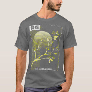 Camiseta Conciencia sobre el cáncer de huesos Sakura Florec