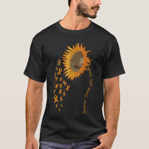 Camiseta Conciencia sobre el cáncer de leucemia Naranja de