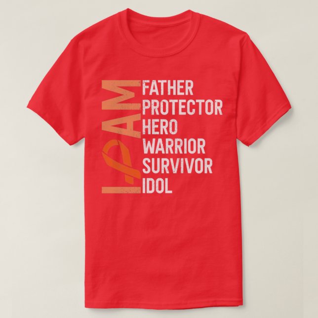 Camiseta Conciencia sobre el cáncer de leucemia Soy padre h (Diseño del anverso)