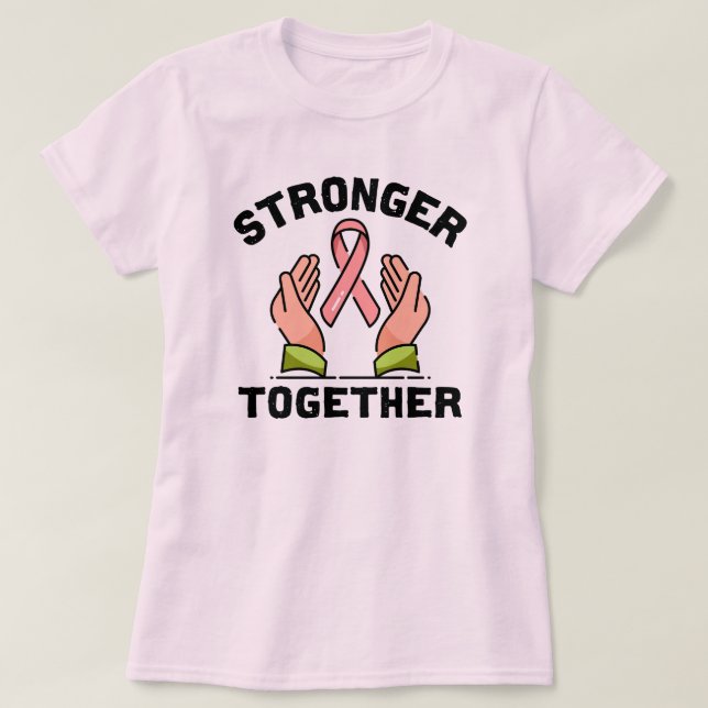Camiseta Conciencia sobre el cáncer de mama (Diseño del anverso)