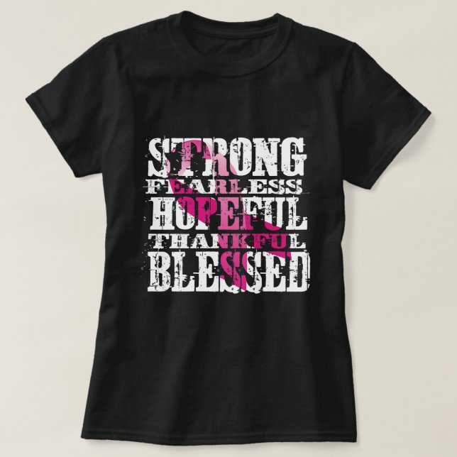 Camiseta Conciencia sobre el cáncer de mama (Diseño del anverso)