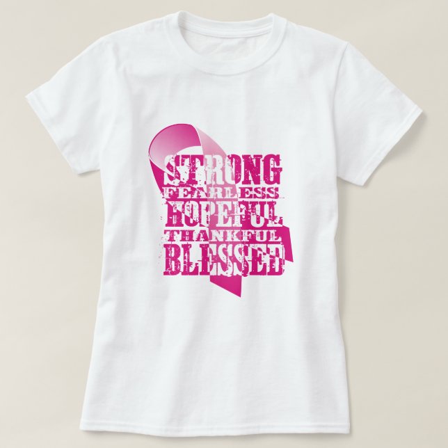 Camiseta Conciencia sobre el cáncer de mama (Diseño del anverso)