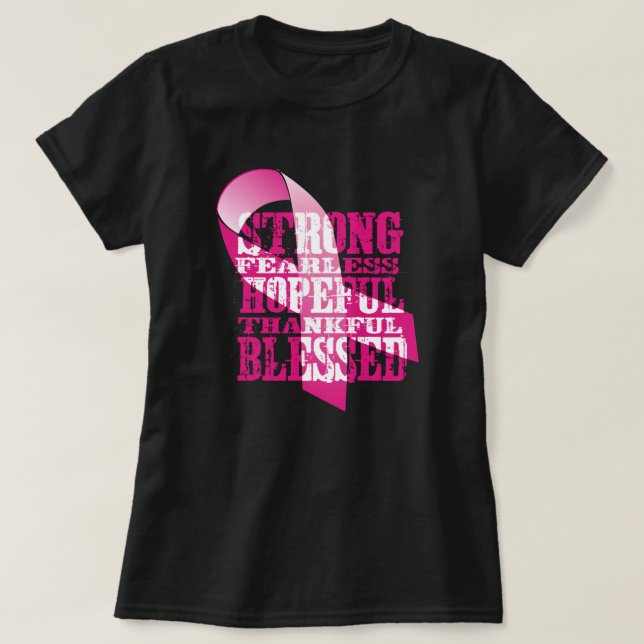 Camiseta Conciencia sobre el cáncer de mama (Diseño del anverso)
