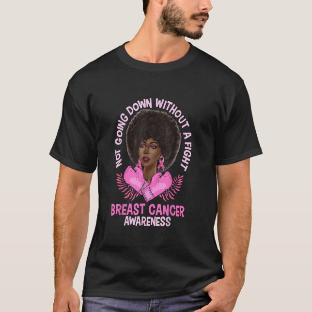 Camiseta Conciencia sobre el cáncer de mama Afro-Americano  (Anverso)