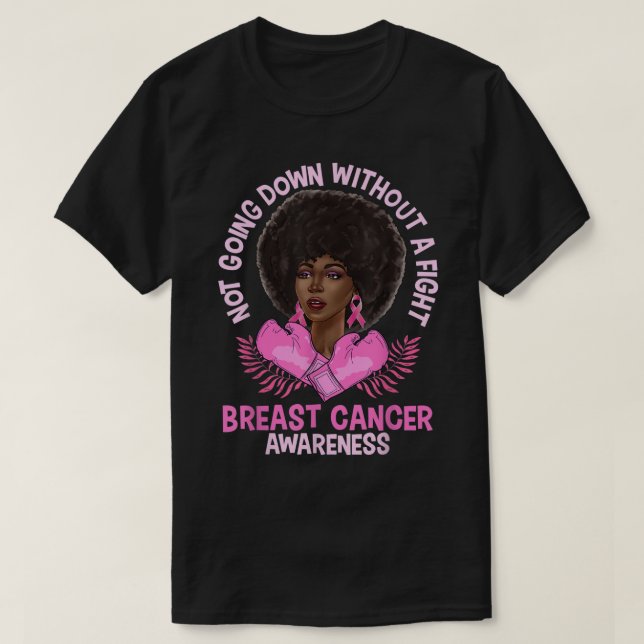 Camiseta Conciencia sobre el cáncer de mama Afro-Americano  (Diseño del anverso)
