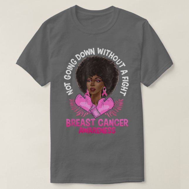 Camiseta Conciencia sobre el cáncer de mama Afro-Americano  (Diseño del anverso)