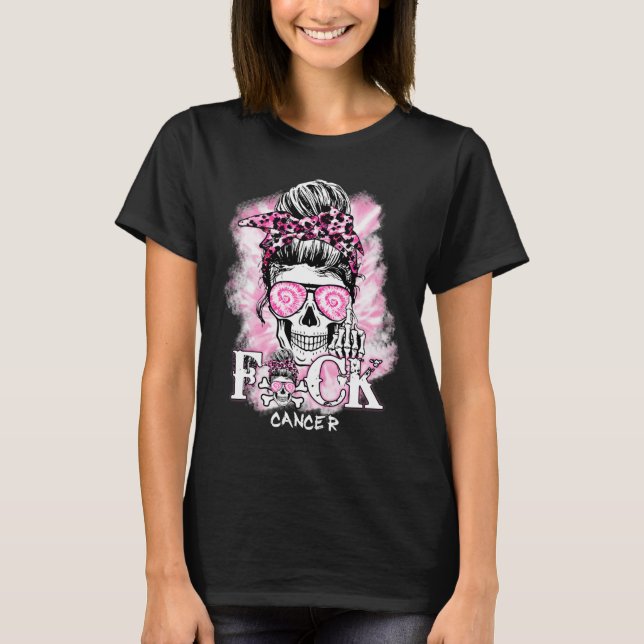 Camiseta Conciencia sobre el cáncer de mama Calavera Ck Ck  (Anverso)