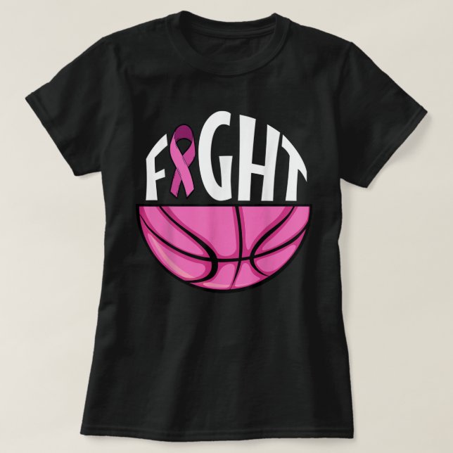 Camiseta Conciencia sobre el cáncer de mama Cinta rosa Té d (Diseño del anverso)