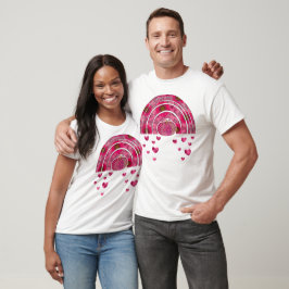 Camiseta Conciencia sobre el cáncer de mama Corazones de ca