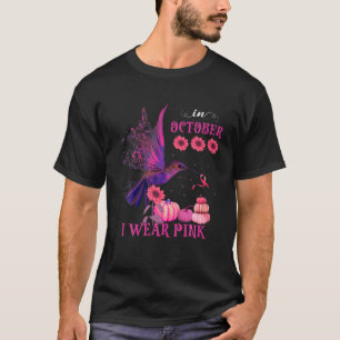 Camiseta Conciencia Sobre El Cáncer De Mama De Hummingbird 