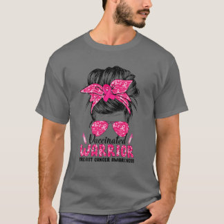 Camiseta Conciencia sobre el cáncer de mama Desordenada Bun