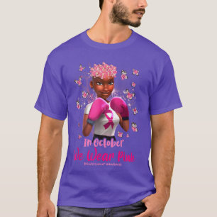 Camiseta Conciencia Sobre El Cáncer De Mama En Octubre Usam