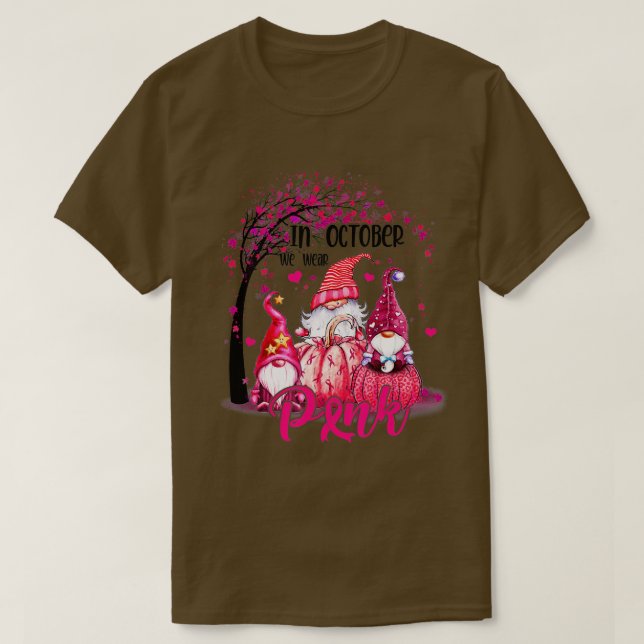 Camiseta Conciencia Sobre El Cáncer De Mama En Octubre Usam (Diseño del anverso)