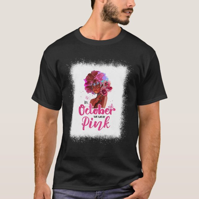 Camiseta Conciencia Sobre El Cáncer De Mama En Octubre Usam (Anverso)