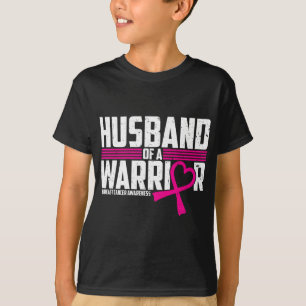 Camiseta Conciencia Sobre El Cáncer De Mama Esposo De Guerr