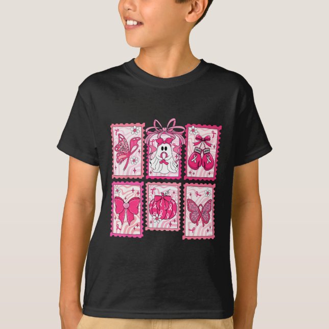 Camiseta Conciencia sobre el cáncer de mama Fantasma Rosa B (Anverso)