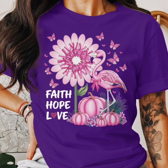Camiseta Conciencia sobre el cáncer de mama Fe Esperanza Am (Subido por el creador)