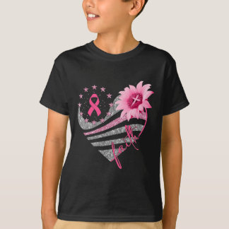 Camiseta Conciencia sobre el cáncer de mama Flower Flower F