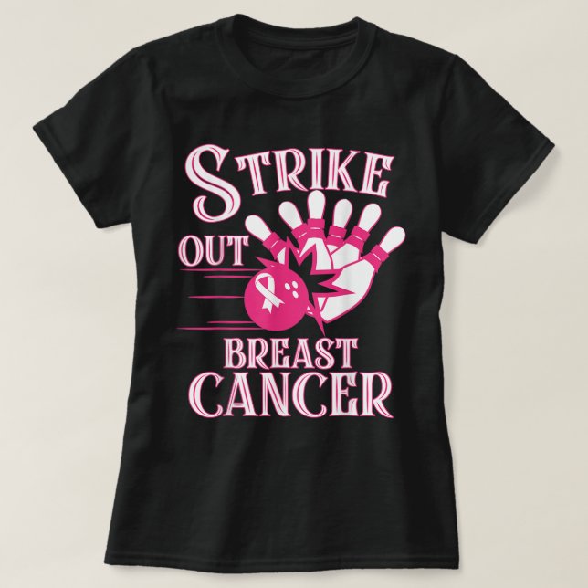 Camiseta Conciencia sobre el cáncer de mama - Huelga de bol (Diseño del anverso)