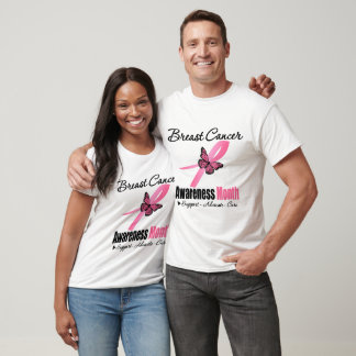 Camiseta CONCIENCIA SOBRE EL Cáncer de Mama Mes Ribbon