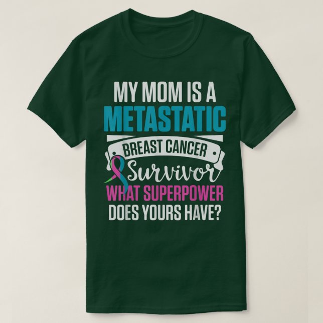 Camiseta Conciencia sobre el cáncer de mama metastásico (Diseño del anverso)