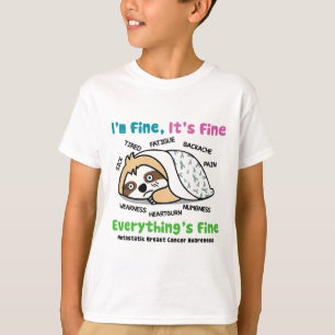 Camiseta Conciencia sobre el cáncer de mama metastásico Est
