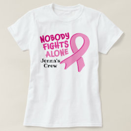 Camiseta Conciencia sobre el cáncer de mama personalizado R