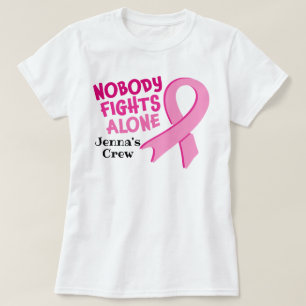 Camiseta Conciencia sobre el cáncer de mama personalizado R