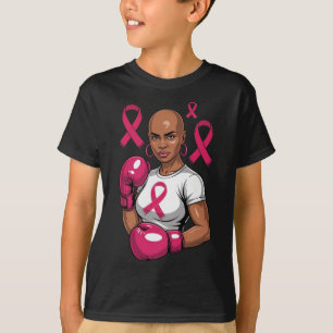 Camiseta Conciencia sobre el cáncer de mama Pi de boxeo afr