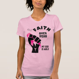 Camiseta CONCIENCIA SOBRE EL Cáncer DE Mama POR MIEDO