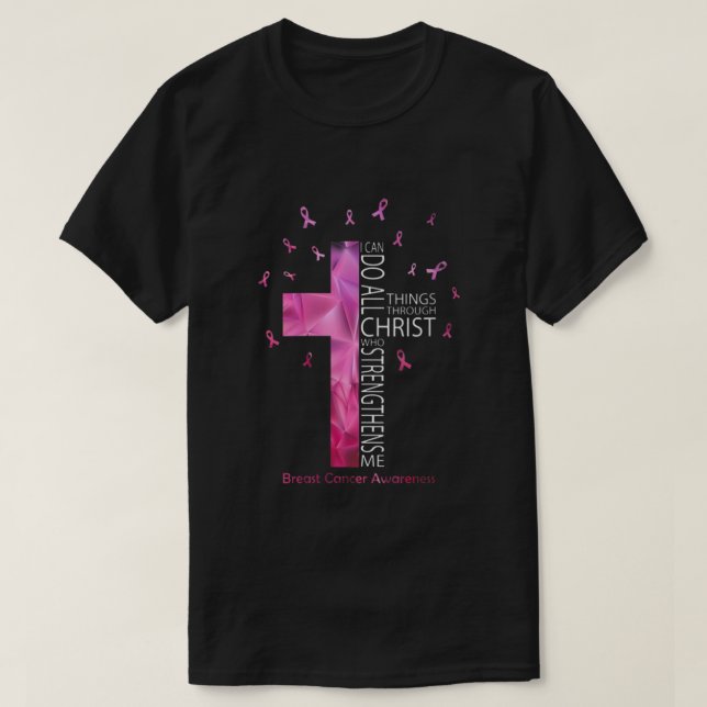 Camiseta Conciencia sobre el cáncer de mama Puedo hacer tod (Diseño del anverso)
