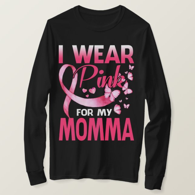 Camiseta Conciencia sobre el cáncer de mama Que llevo rosad (Anverso del diseño)