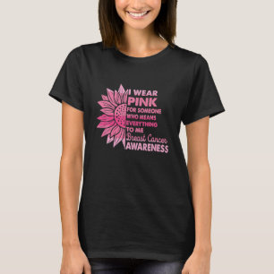 Camiseta Conciencia sobre el cáncer de mama Que llevo rosad